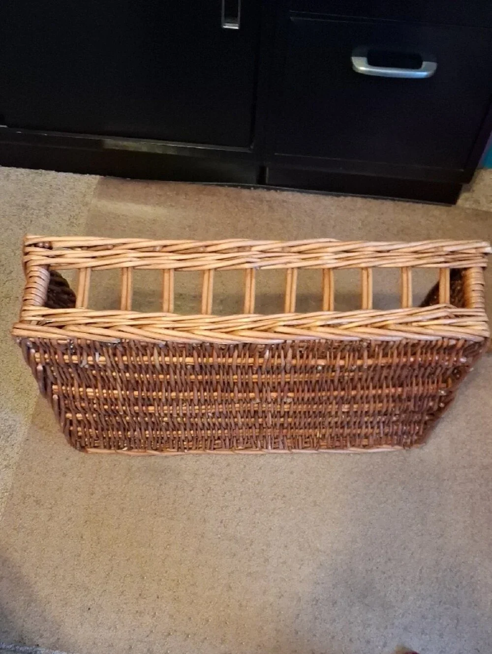 Woven Natural Rattan Storage Basket - Tan